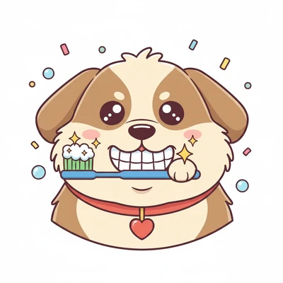 Чистка зубов собаке