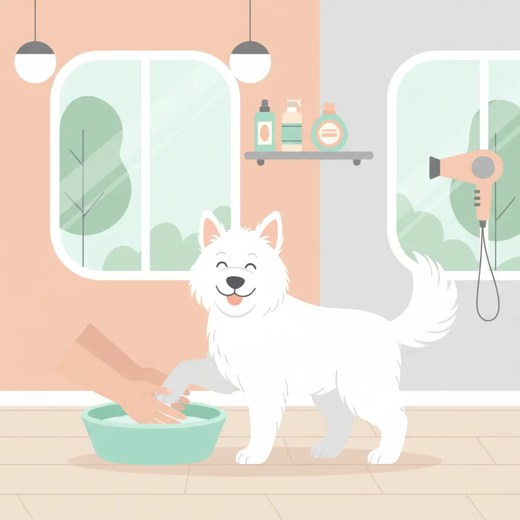 Как мыть лапы собаке после прогулки: 3 простых способа