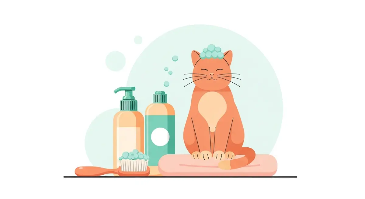 Сухая пенка для кошек: как очистить шерсть без воды и стресса