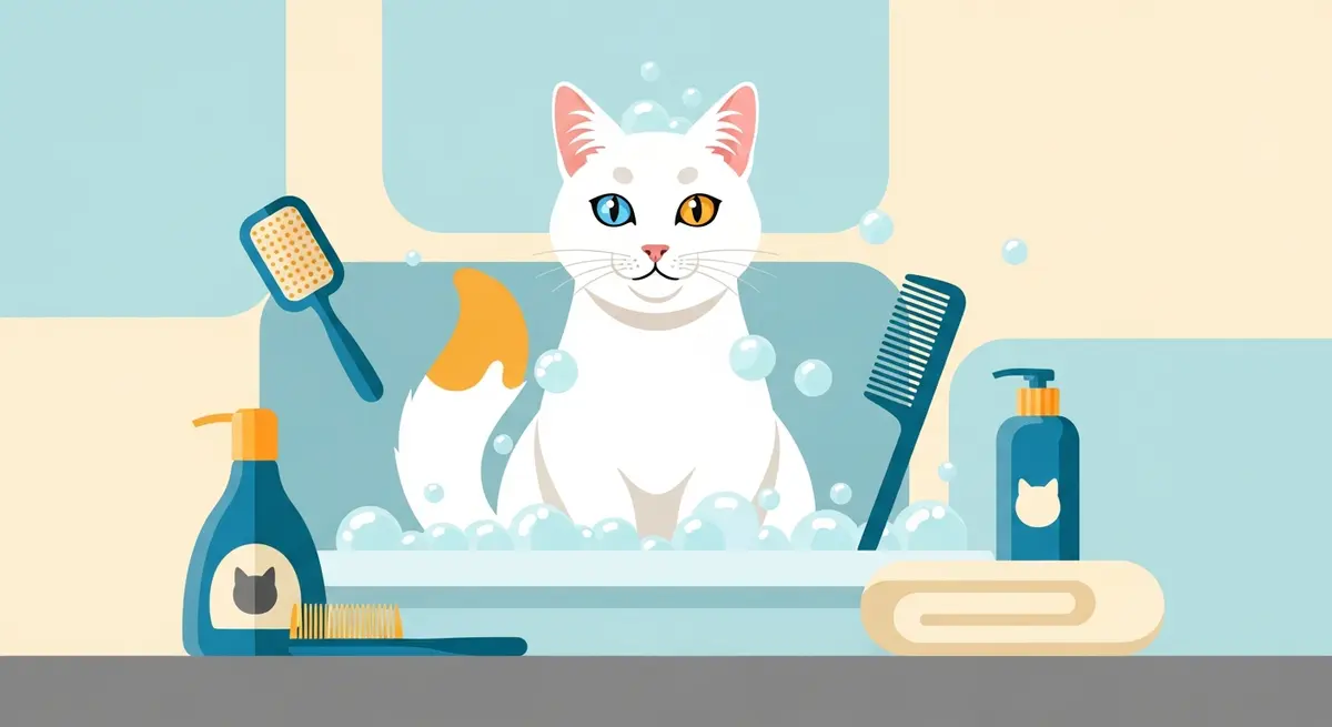 Турецкий ван: кошка, которая любит воду — купание без стресса?