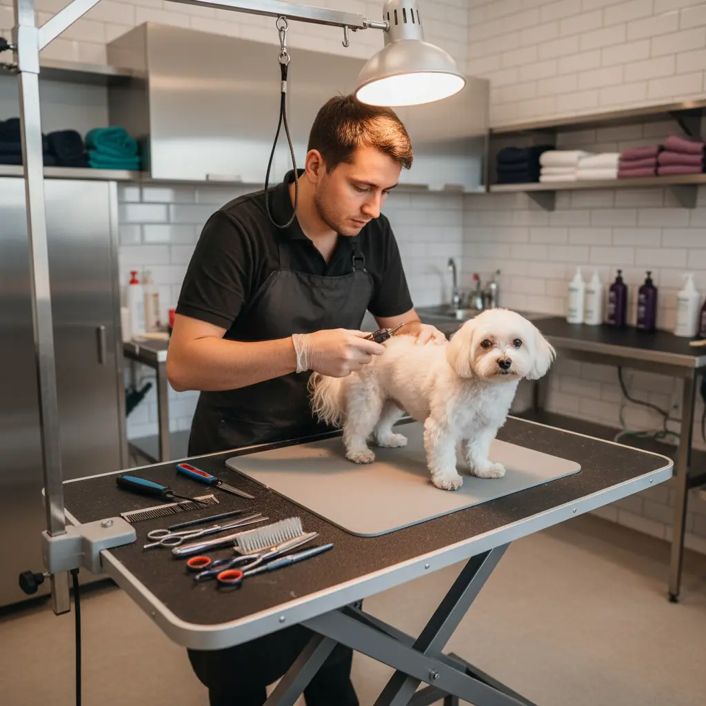 Профессиональный груминг и стрижка мальтийской болонки в салоне
