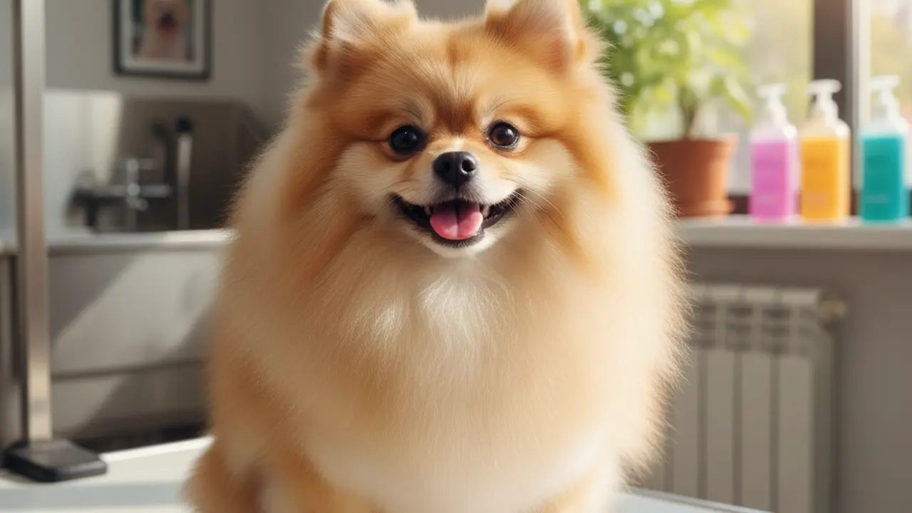 Померанский шпиц: как ухаживать за шерстью облака